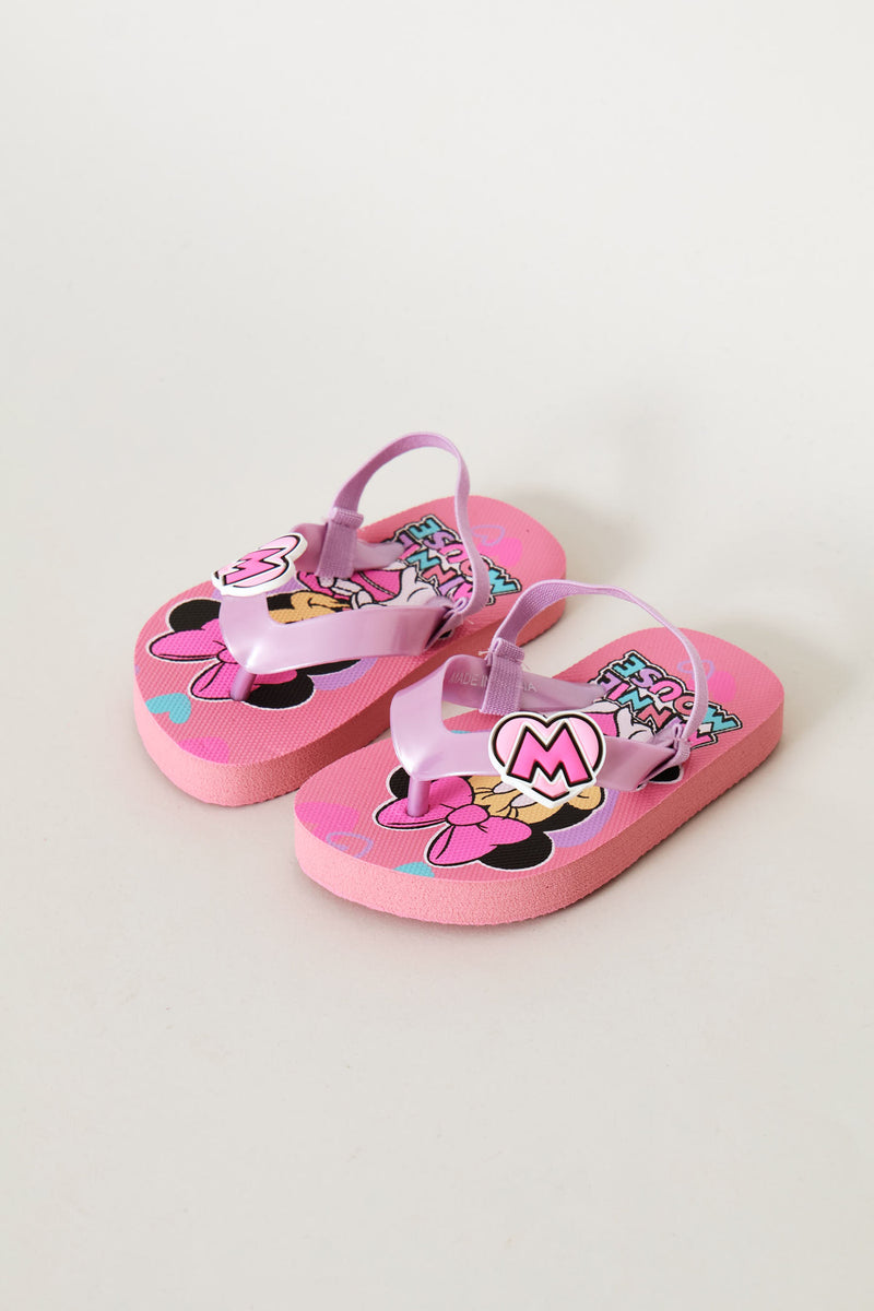 Pre-Girls Minnie Flip Flop - Lilac
