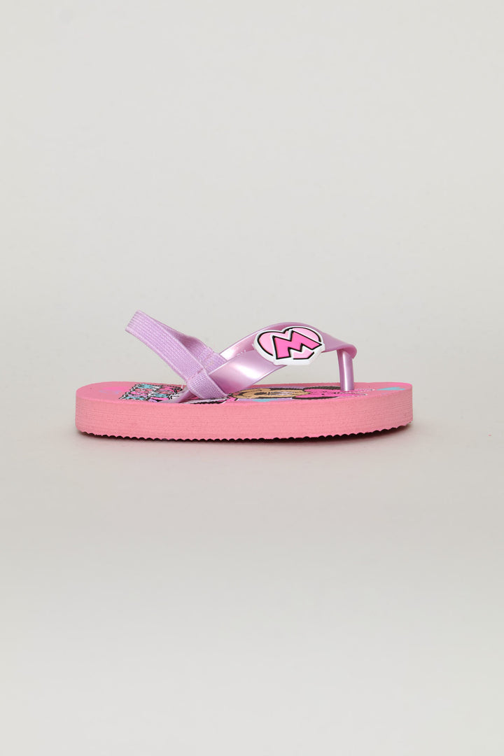 Pre-Girls Minnie Flip Flop - Lilac