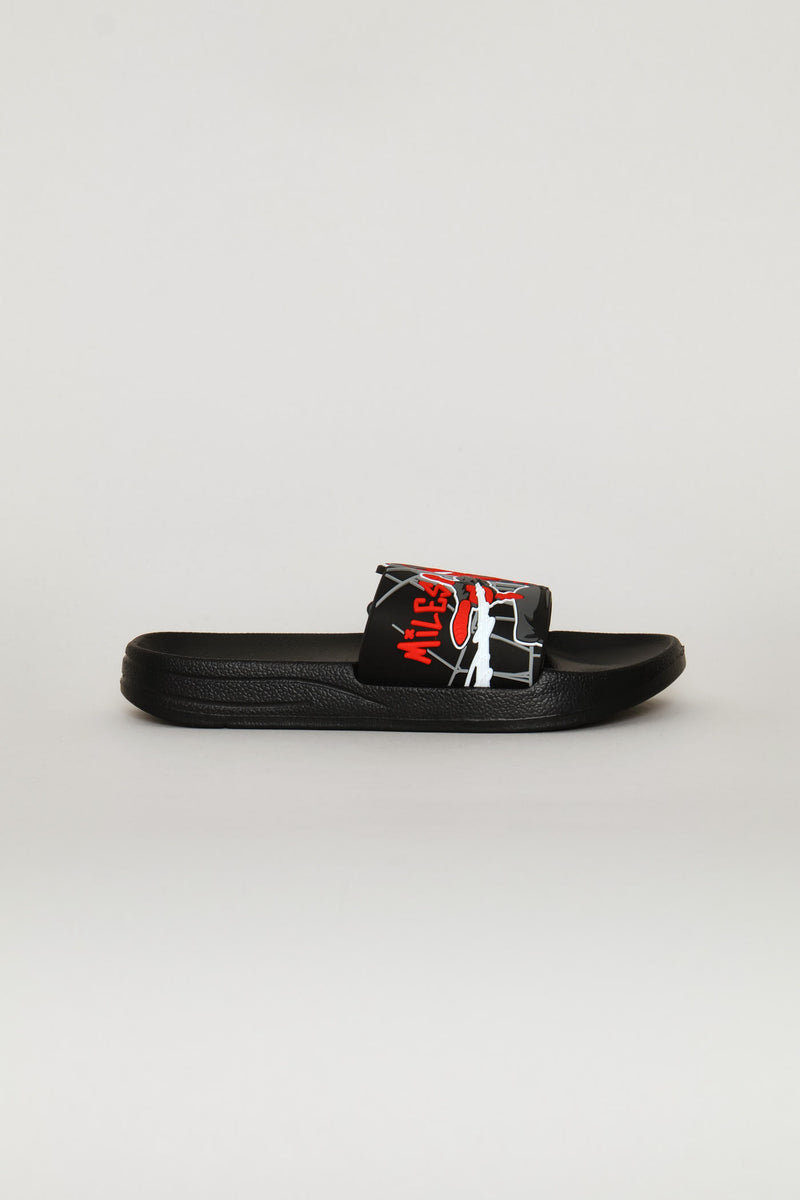 Boys Spiderman Pool Slide - Black