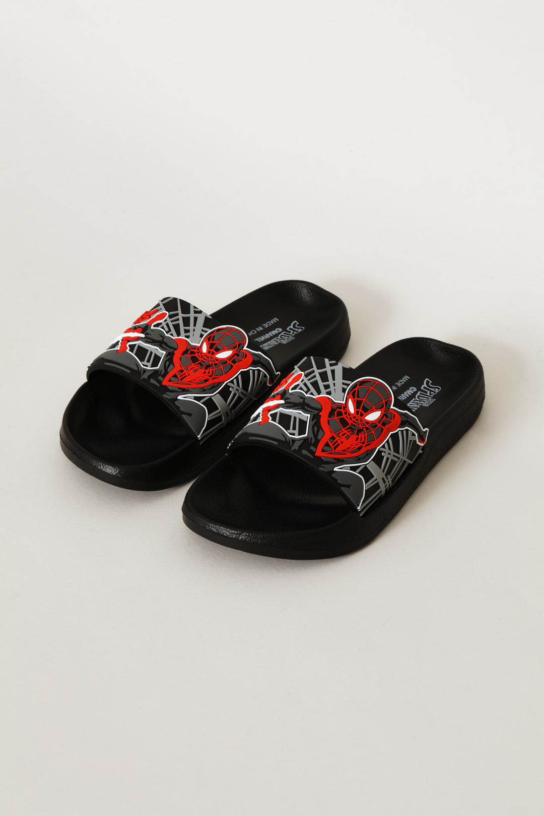 Boys Spiderman Pool Slide - Black