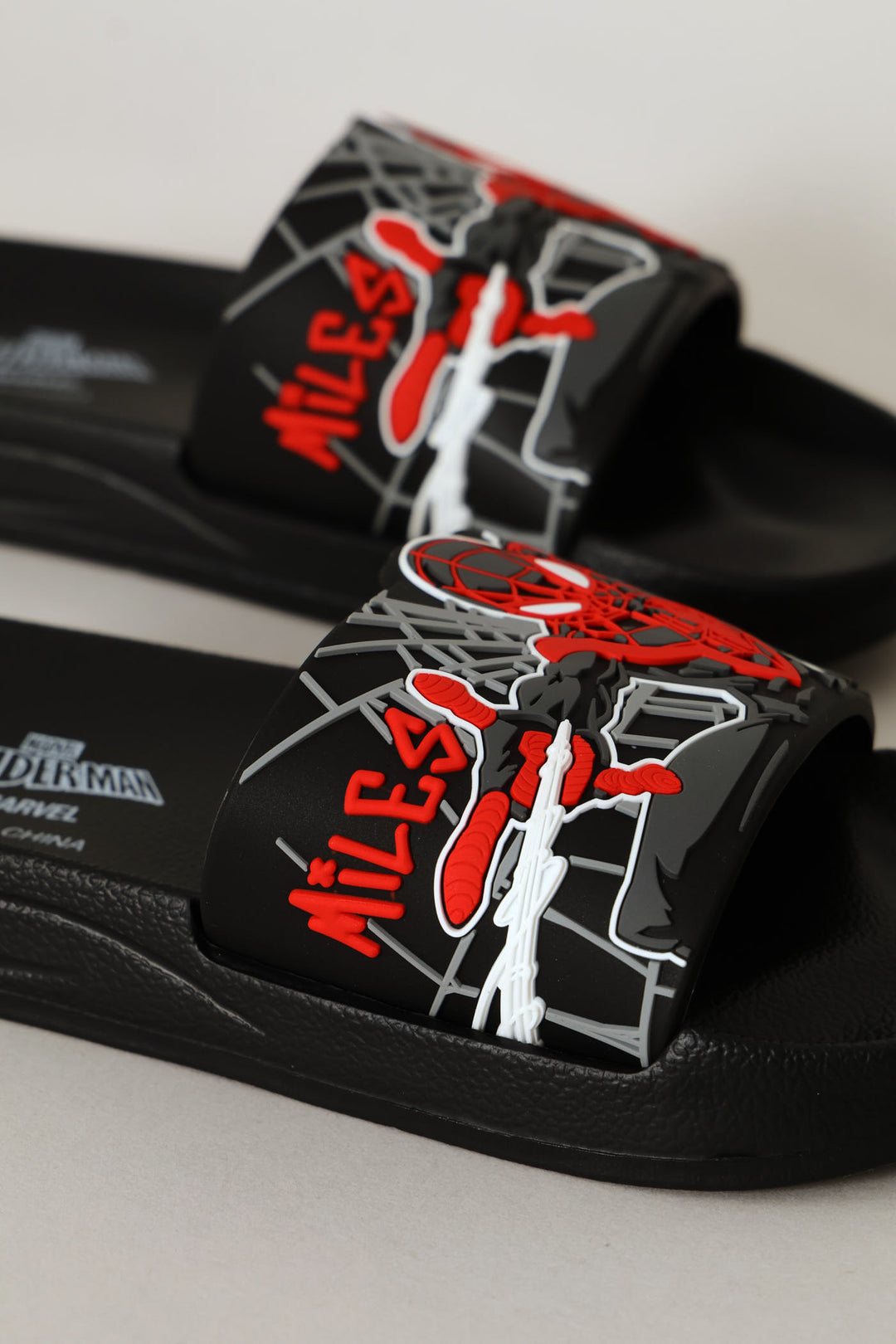 Boys Spiderman Pool Slide - Black