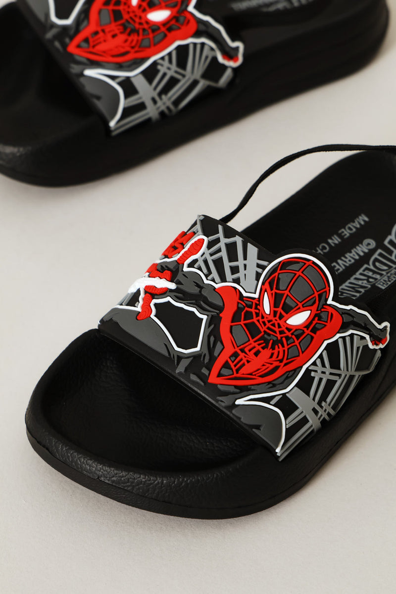 Pre-Boys Spiderman Pool Slide - Black