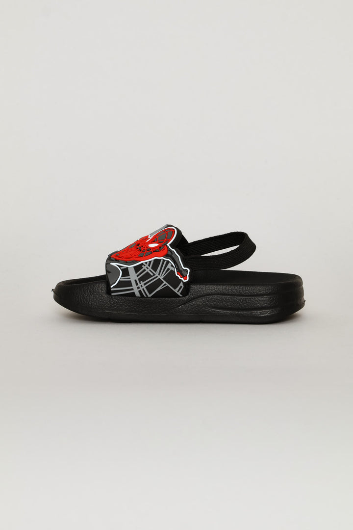 Pre-Boys Spiderman Pool Slide - Black
