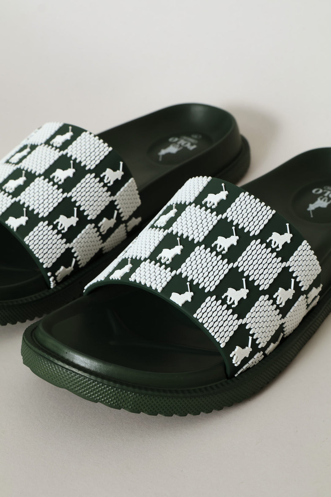 Monogram Pool Sandal - Green