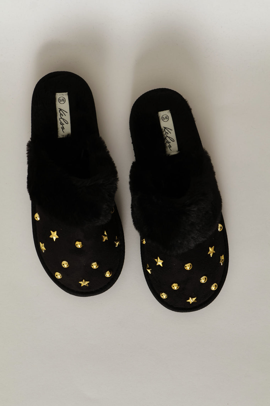 Multi Trim Flatform Slipper - Black