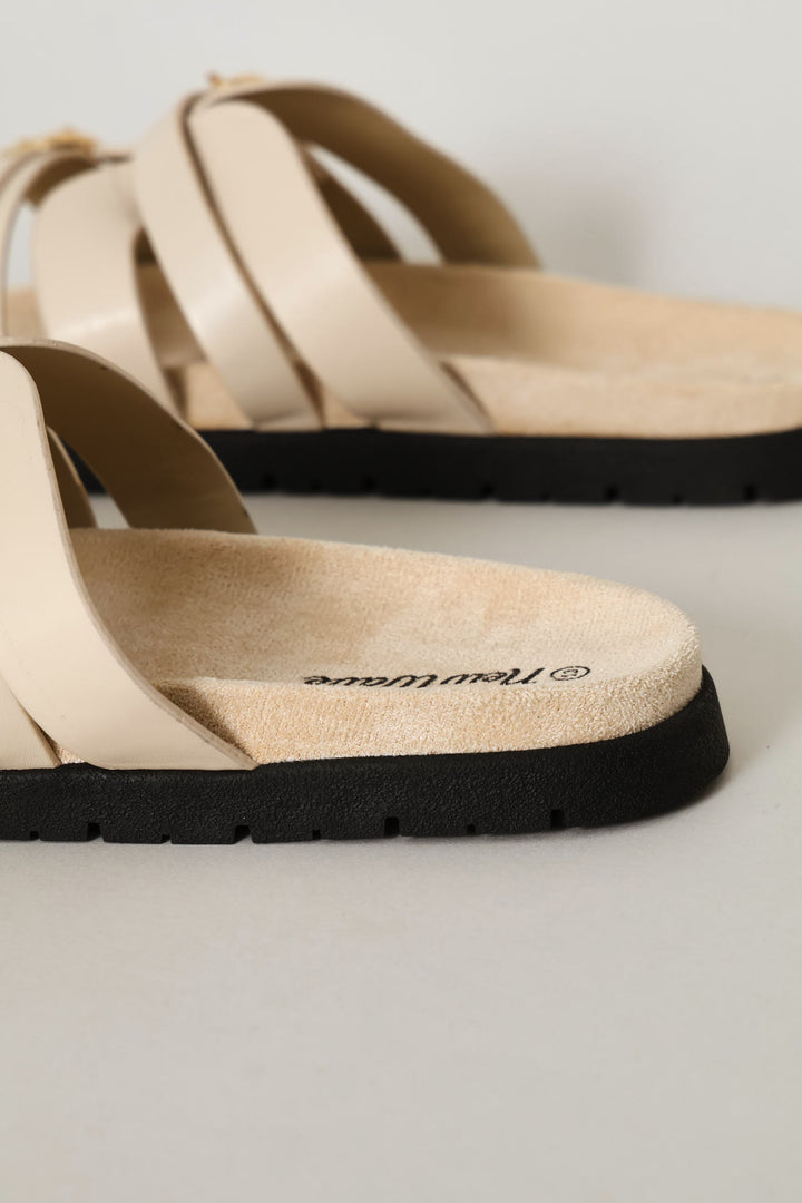 Girls Health Sandal - Ecru