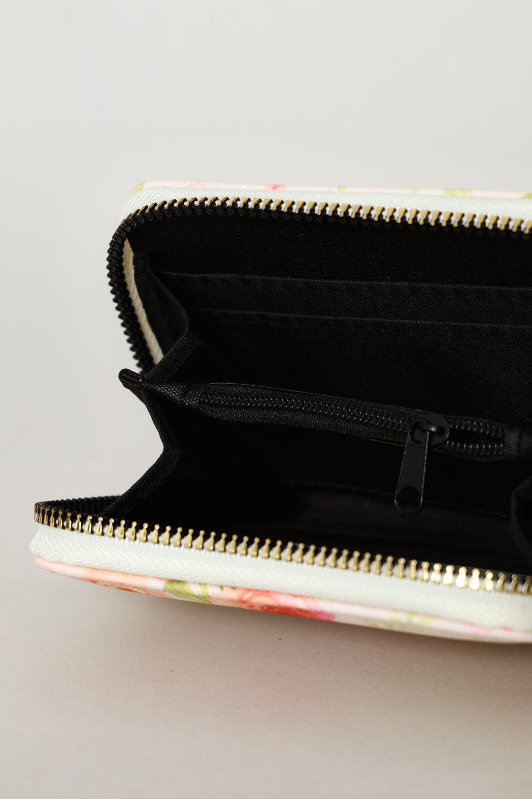 Soft Floral Small Zip Around Purse - Multi