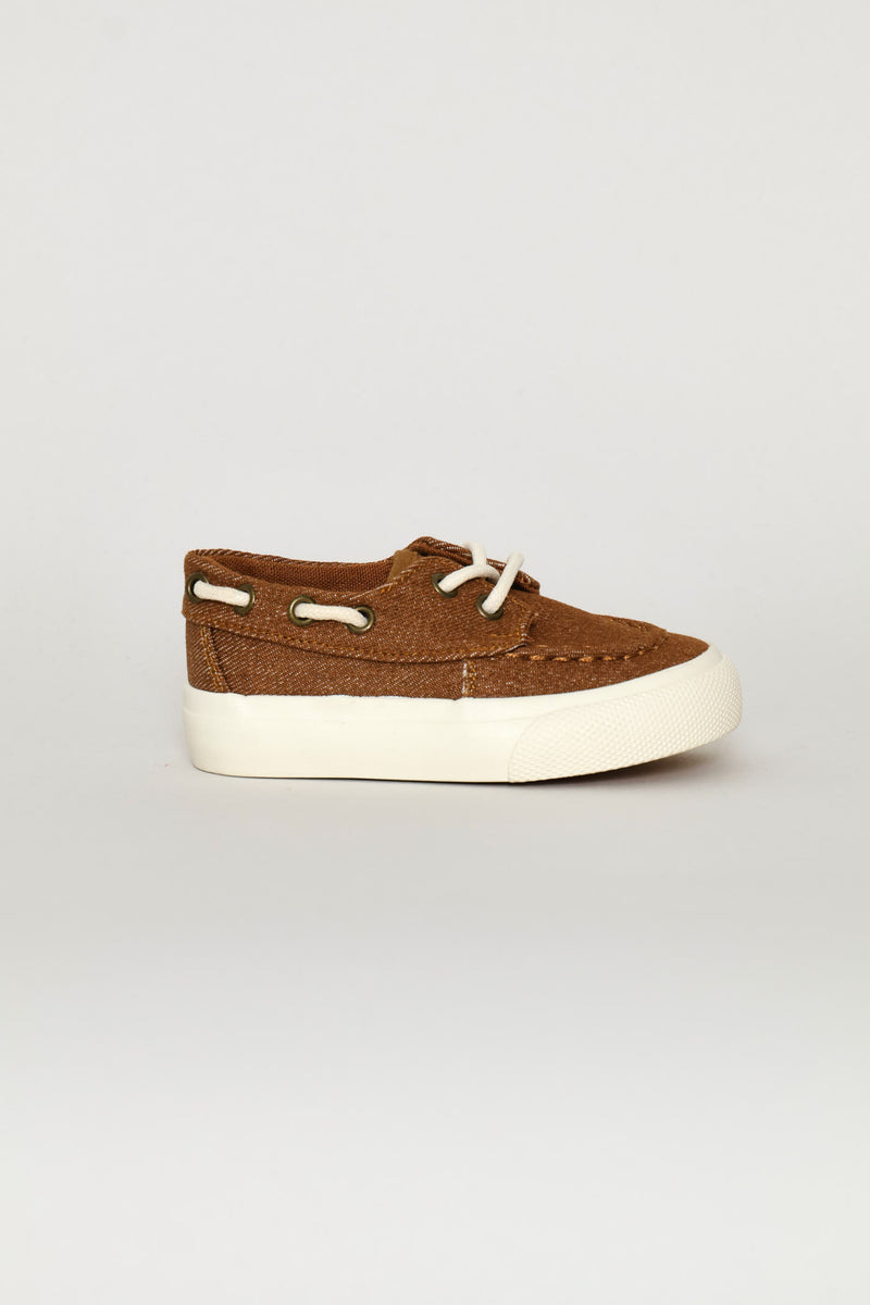 Pre-Boys Boat Shoe - Tan