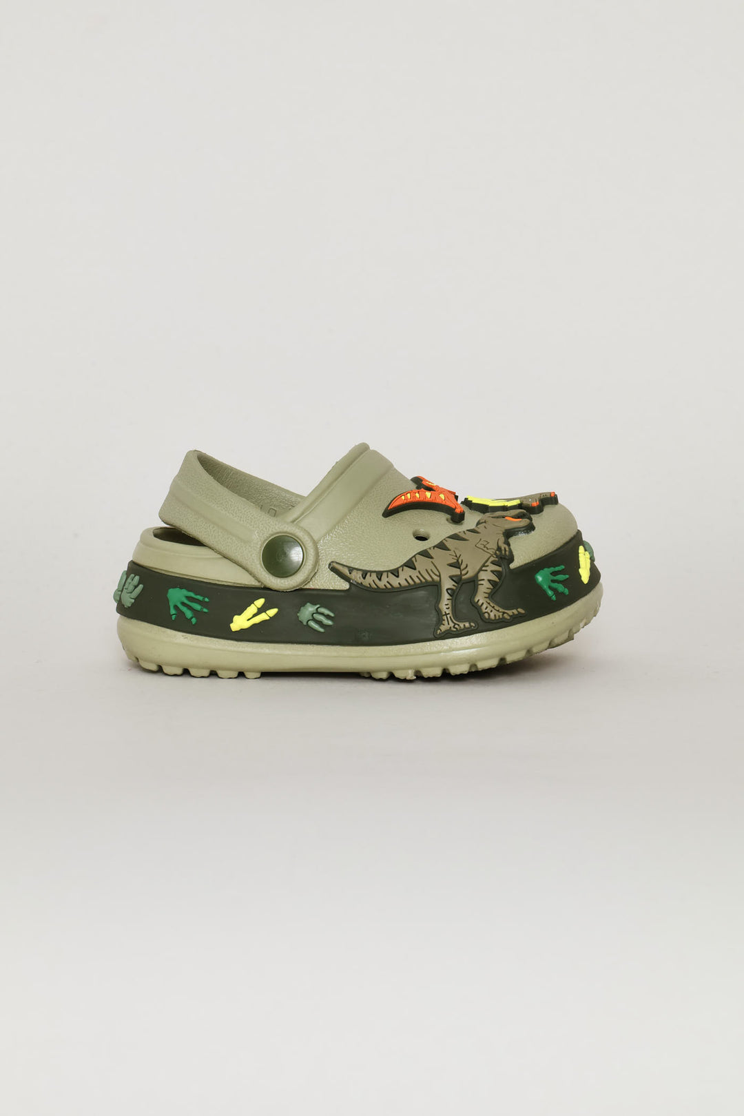 Pre-Boys Dino Strip Clog - Sage