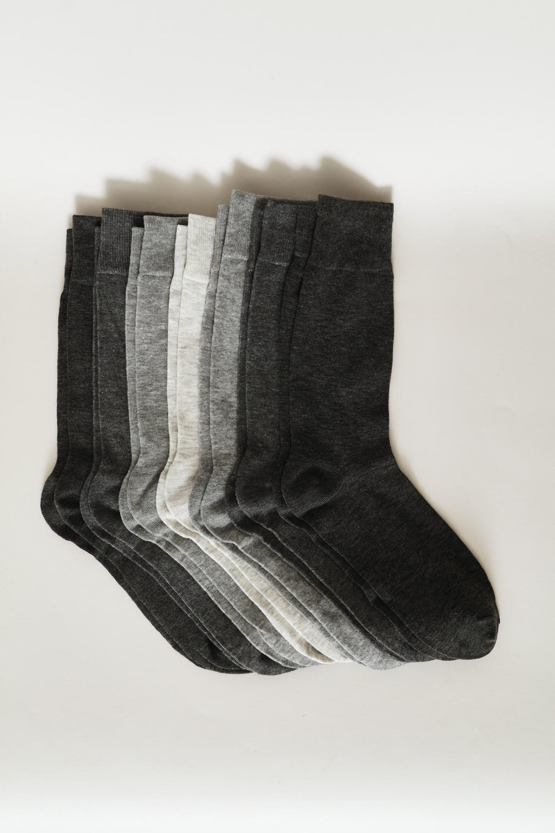 7 Pack Anklet Socks - Grey Melange