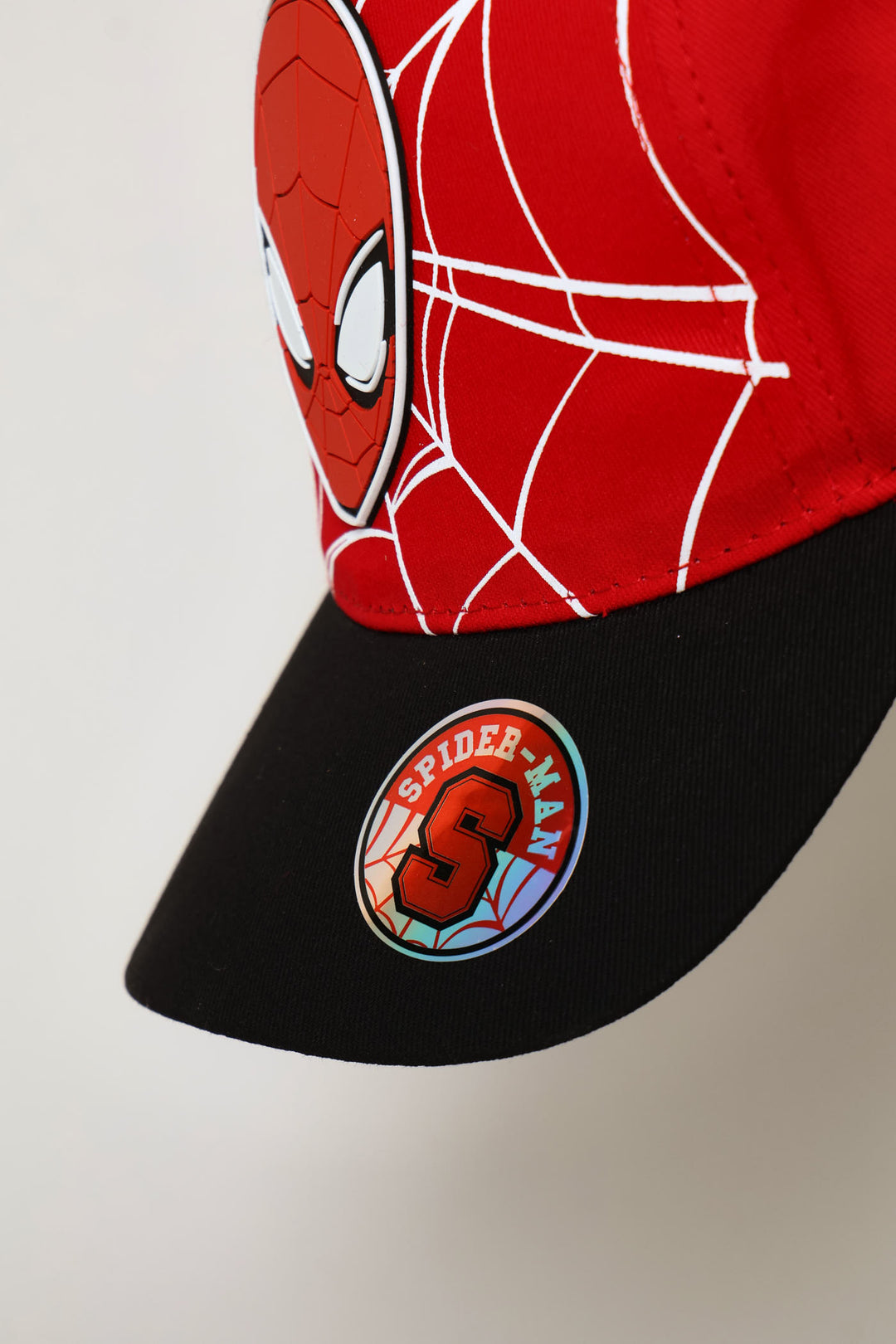 Pre-Boys Spiderman Peak Cap - Red