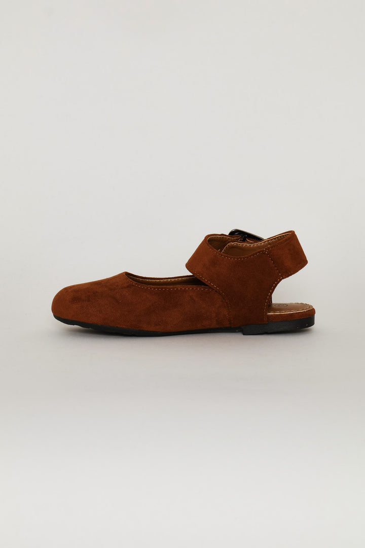 Girls Slingback Pump - Tan