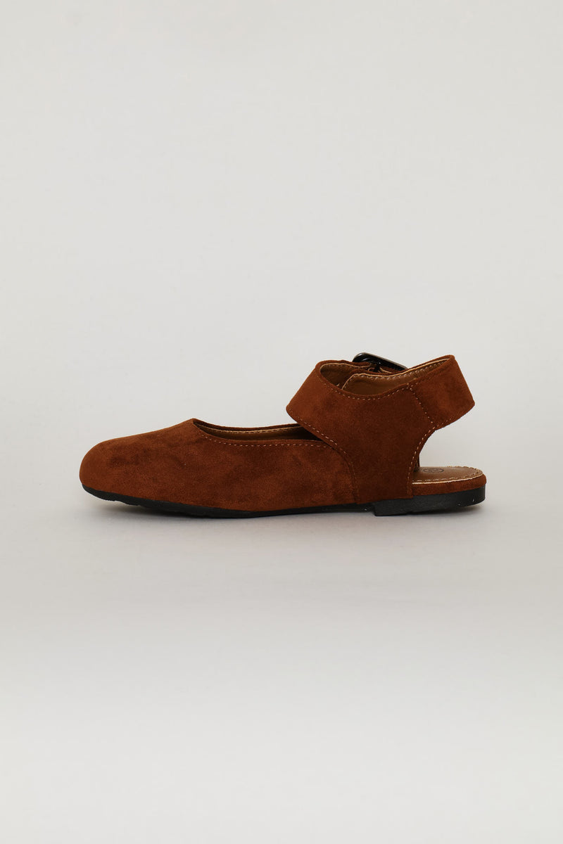 Girls Slingback Pump - Tan
