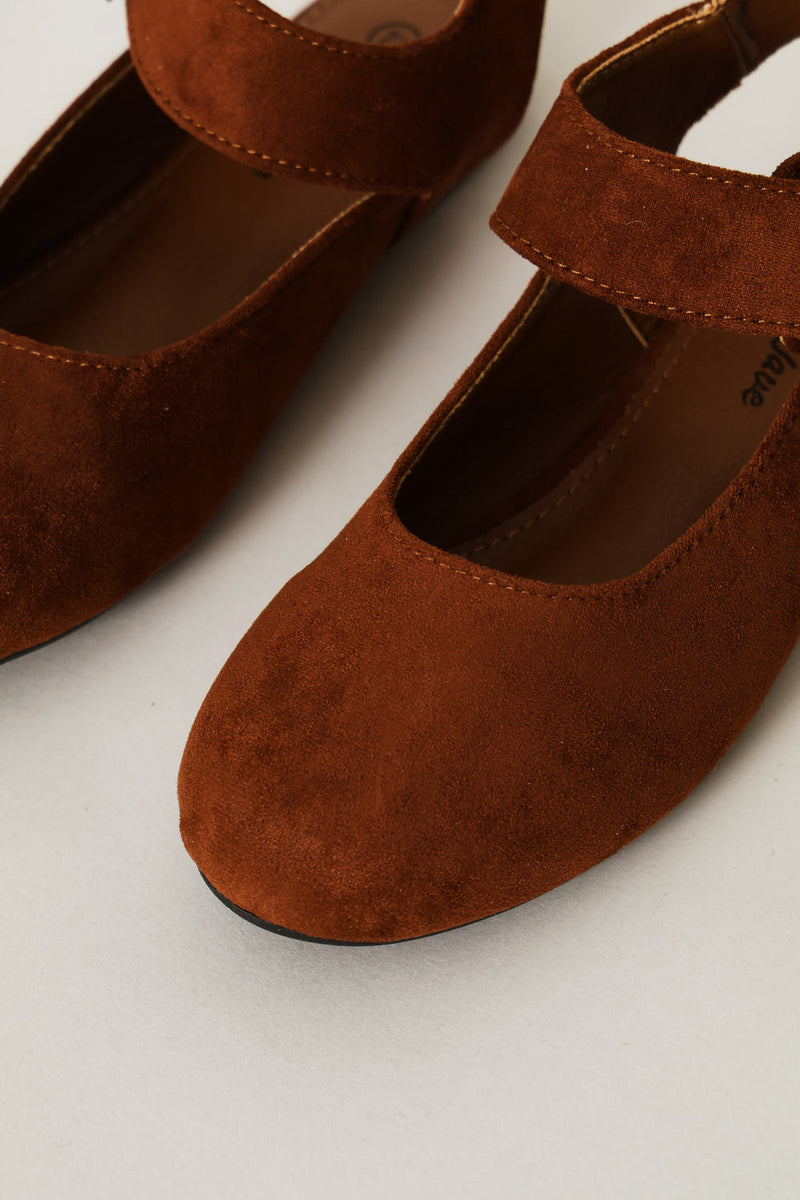 Girls Slingback Pump - Tan