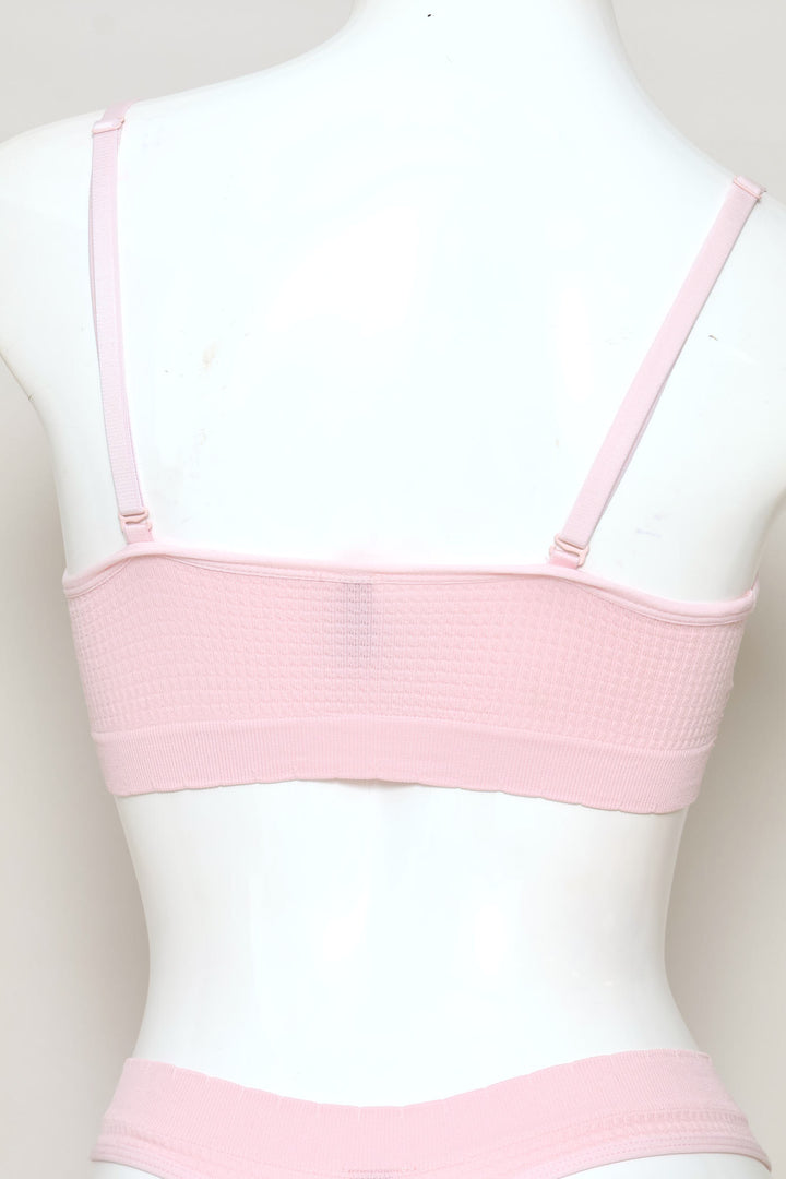 Sinlge Seamless Bandeu Bra - Pink