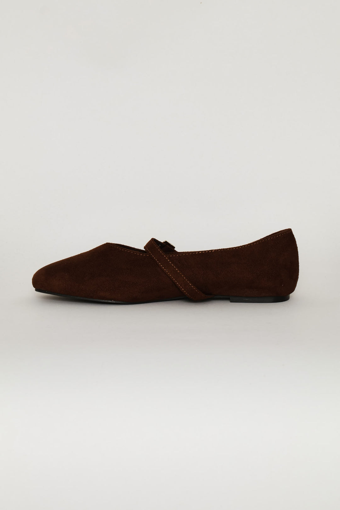 V-Cut Square Mary Jane Pump - Chocolate