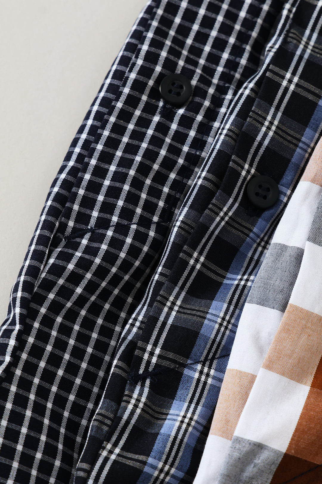 3 Pack Check Poly Woven Boxers - Multi