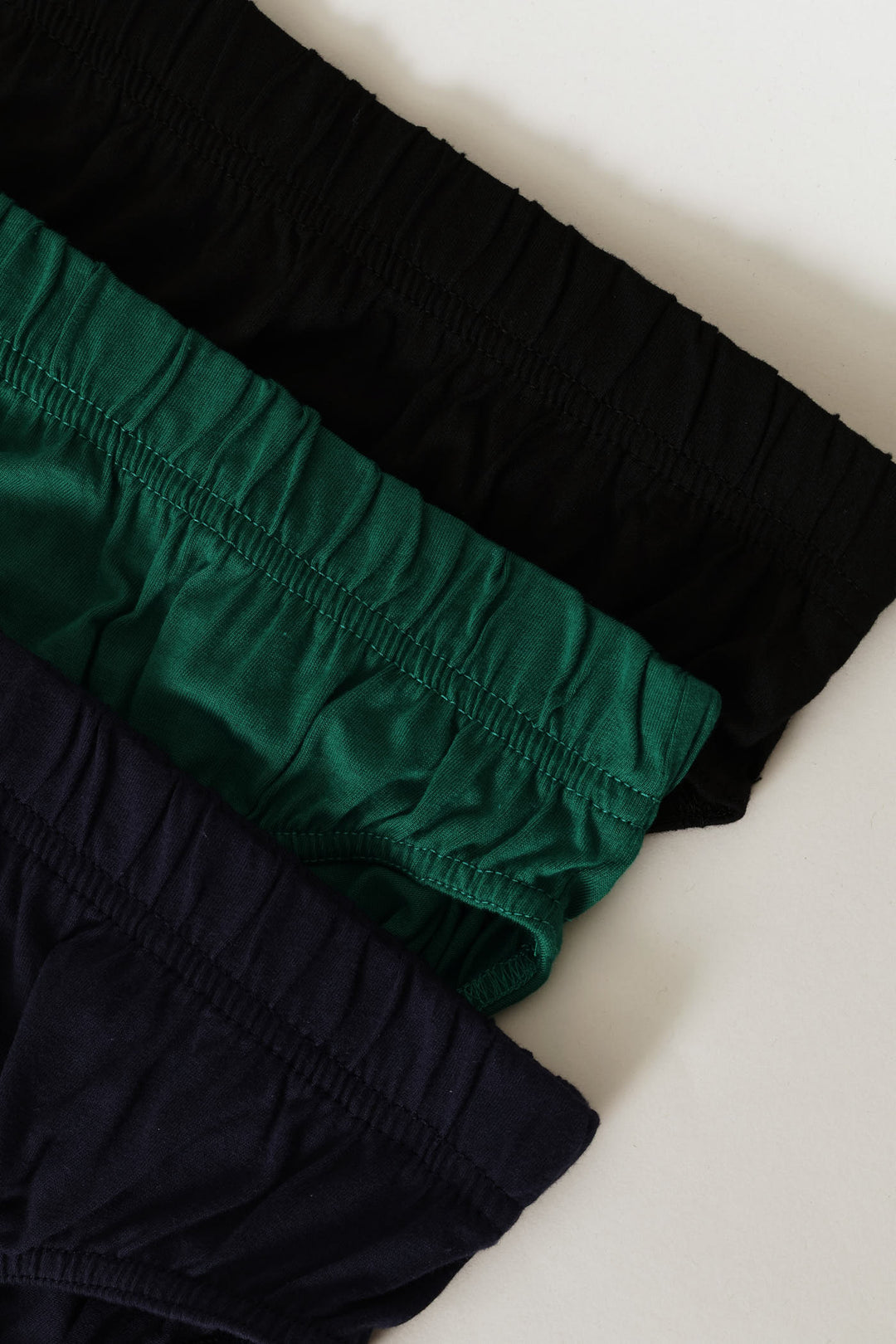 3 Pack Value Mini Briefs - Navy/Green/Black