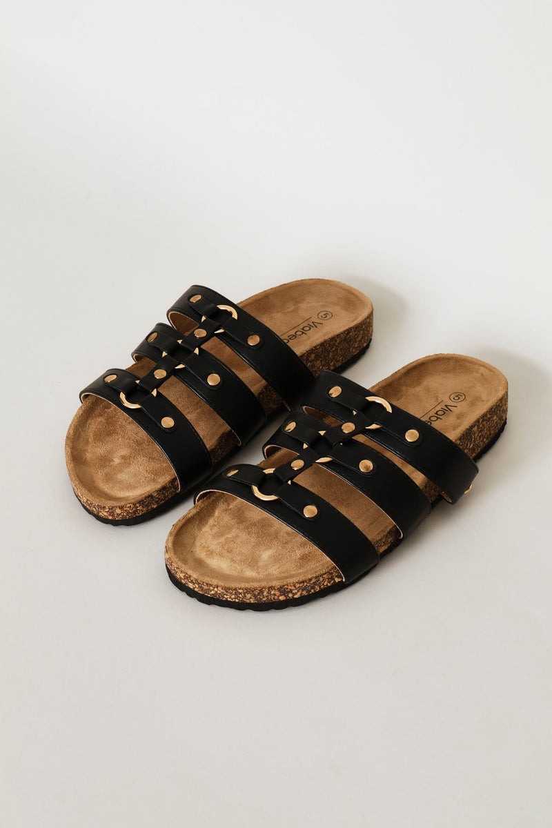 Studded Sandal - Black