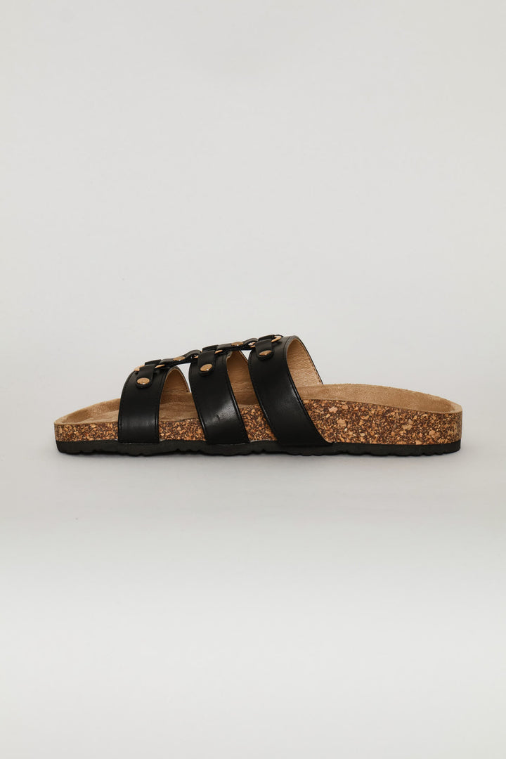 Studded Sandal - Black
