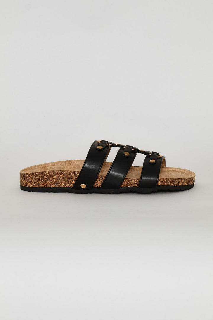 Studded Sandal - Black