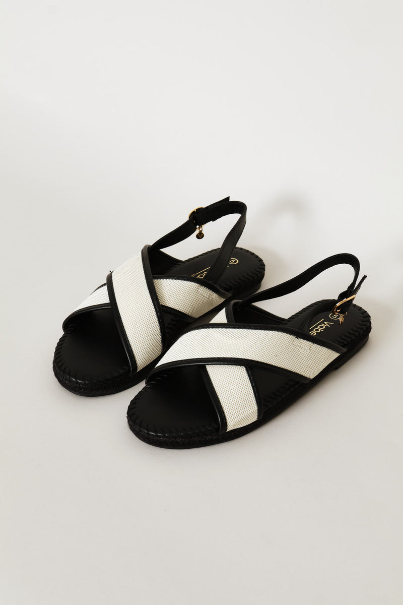 Criss Cross Sandal - Black