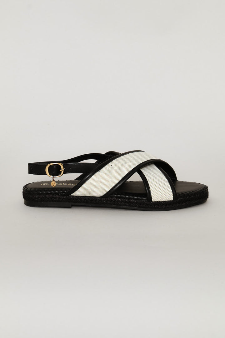 Criss Cross Sandal - Black