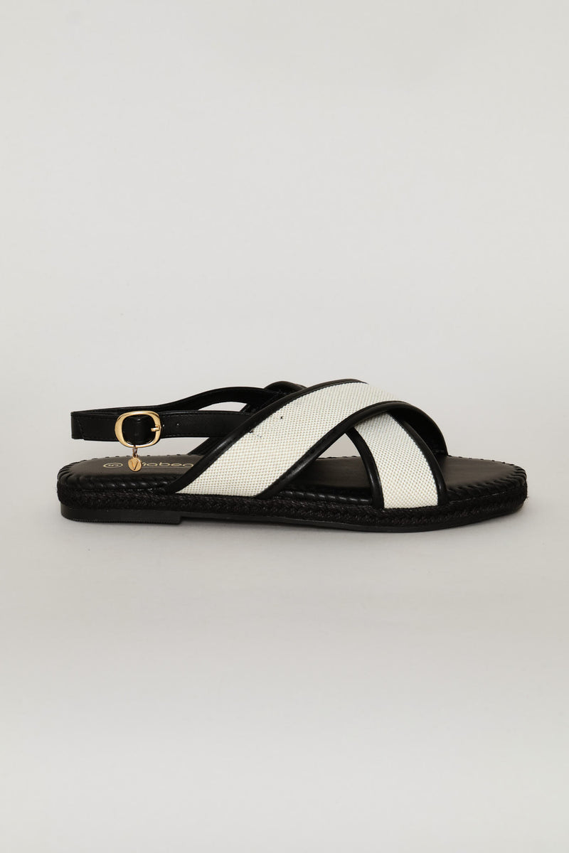 Criss Cross Sandal - Black