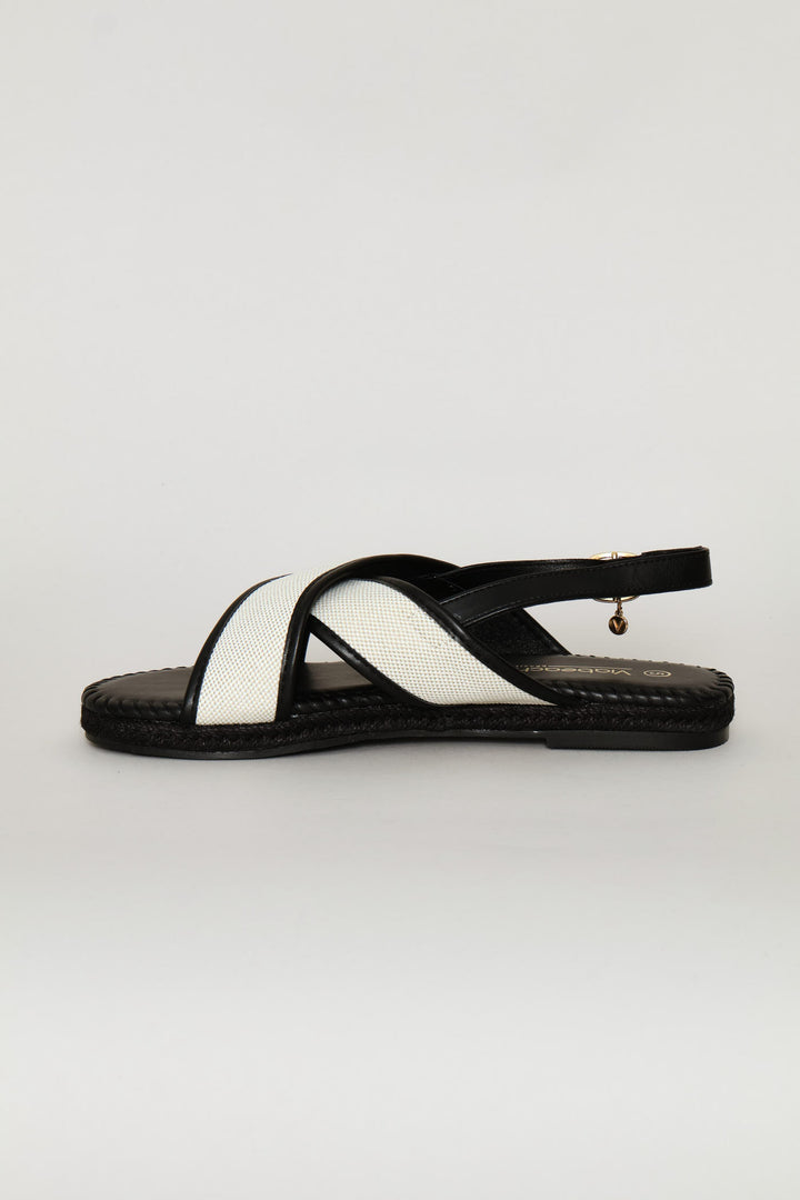 Criss Cross Sandal - Black