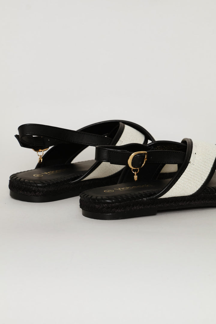 Criss Cross Sandal - Black