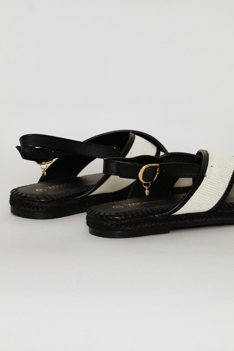 Criss Cross Sandal - Black