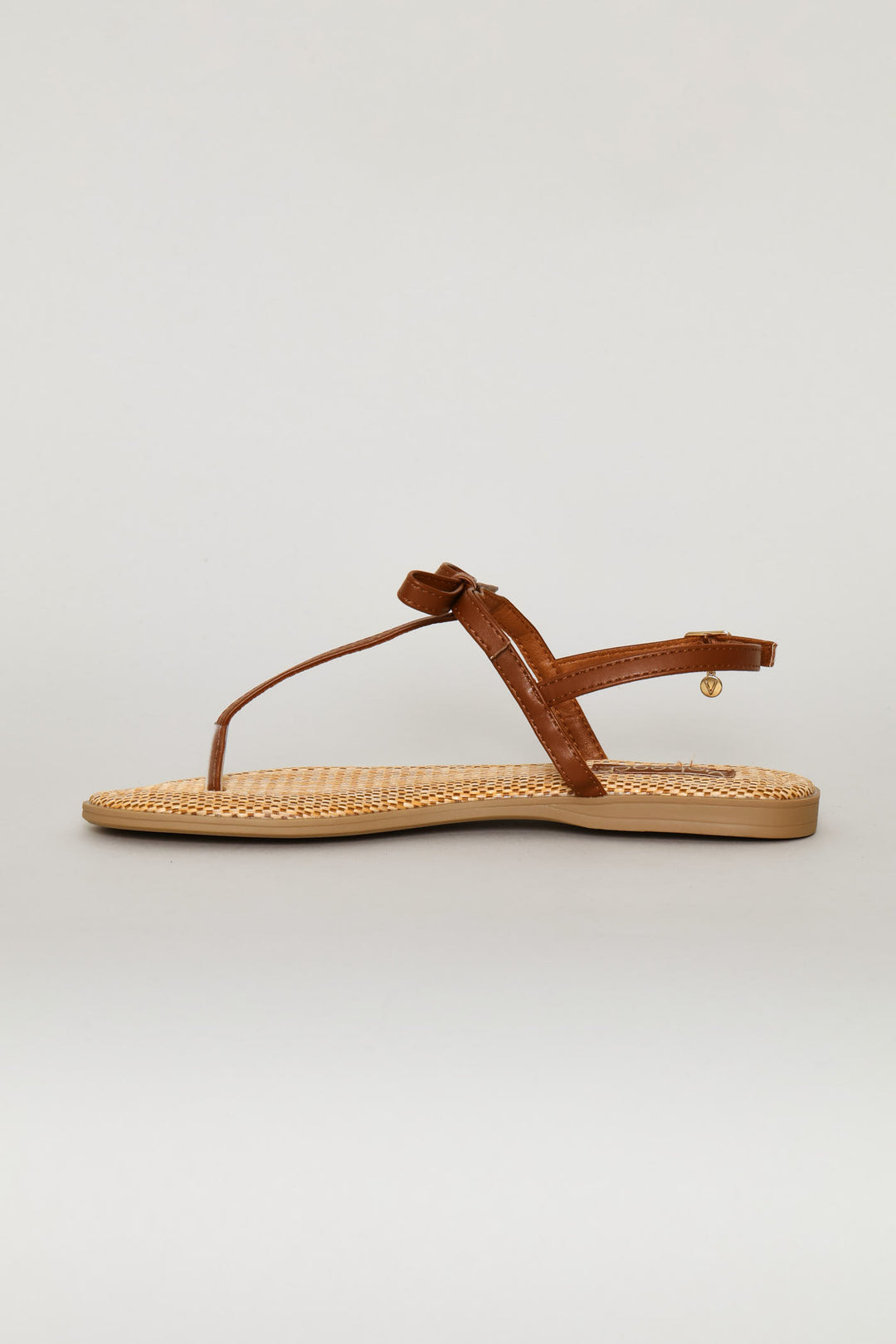 Knitted Detail Sandal - Tan