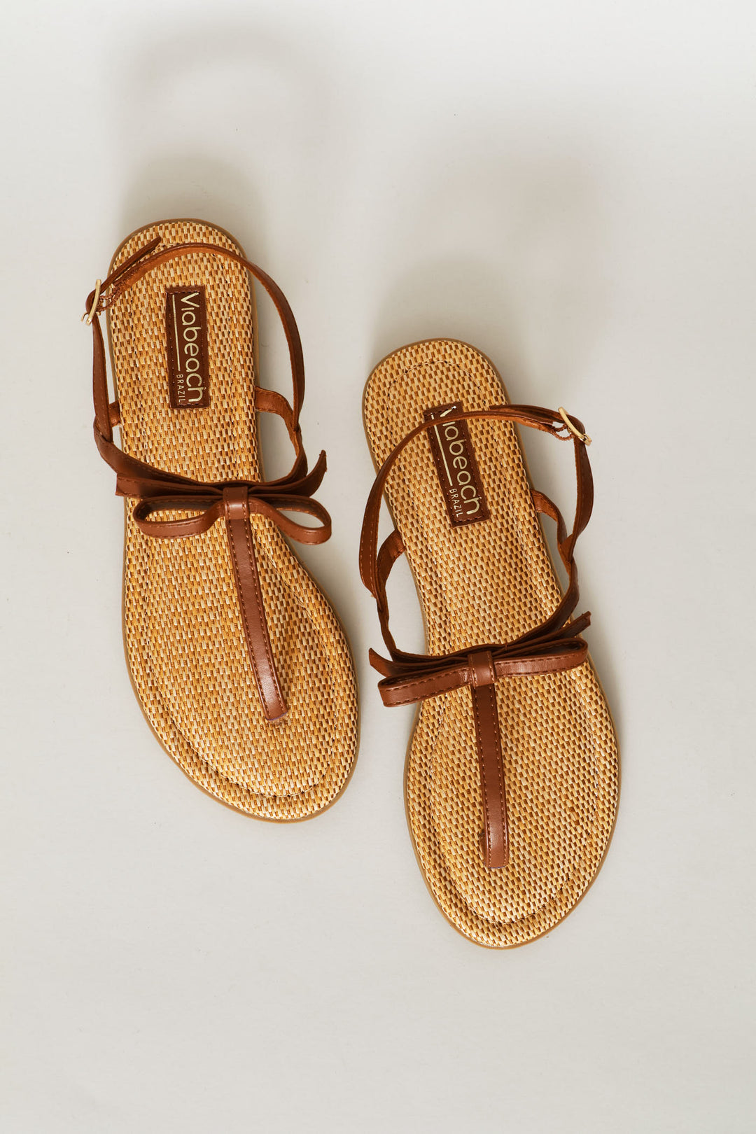 Knitted Detail Sandal - Tan