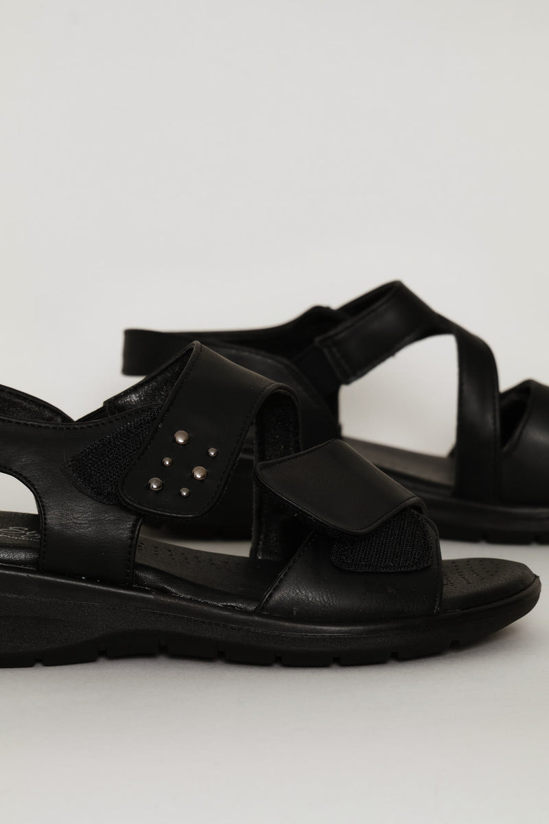 Soft Obamia Mono Sandal - Black