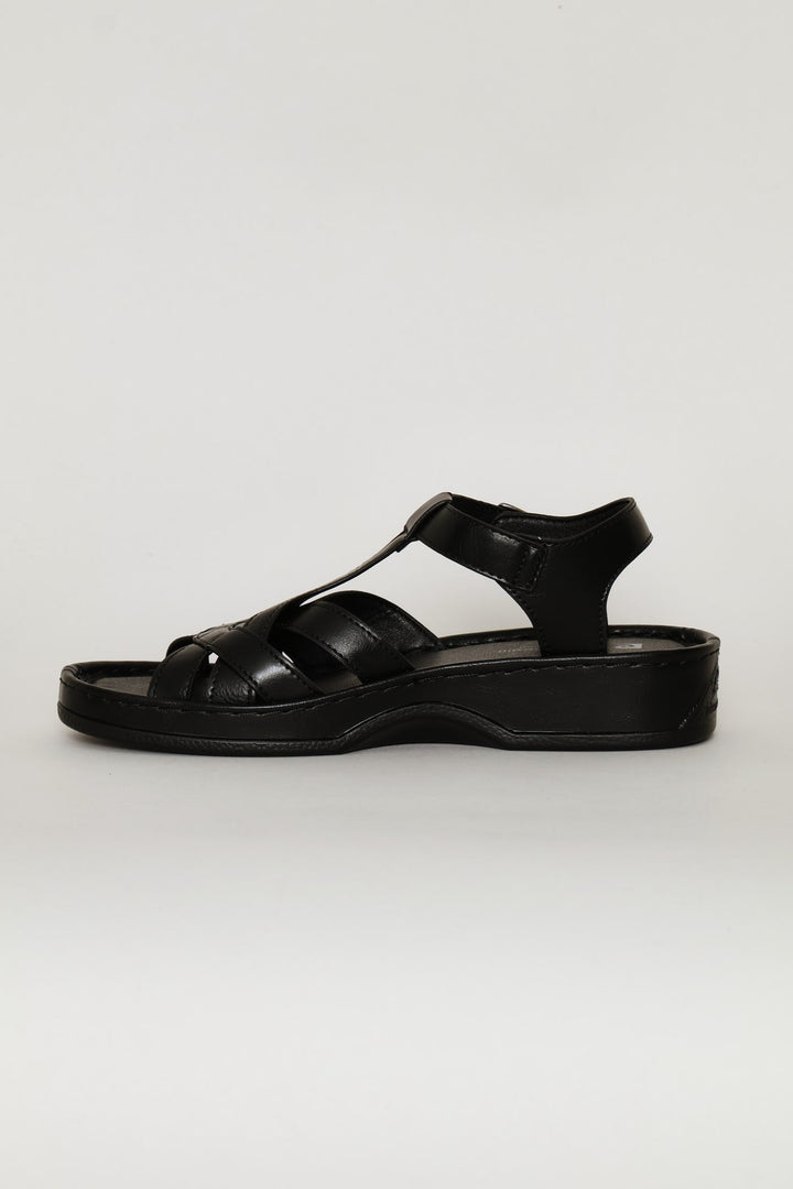Caged Sandal - Black