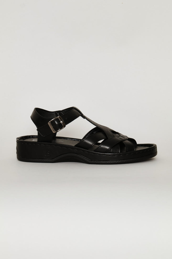 Caged Sandal - Black