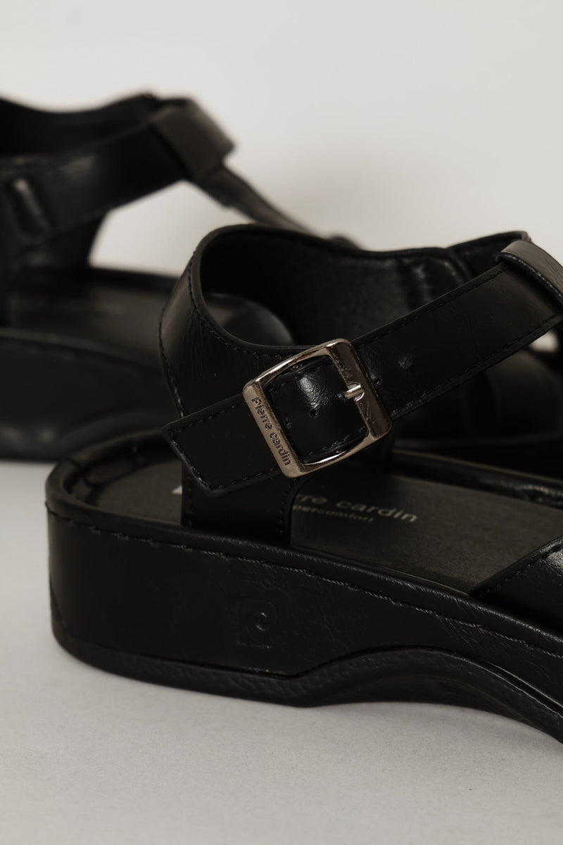 Caged Sandal - Black