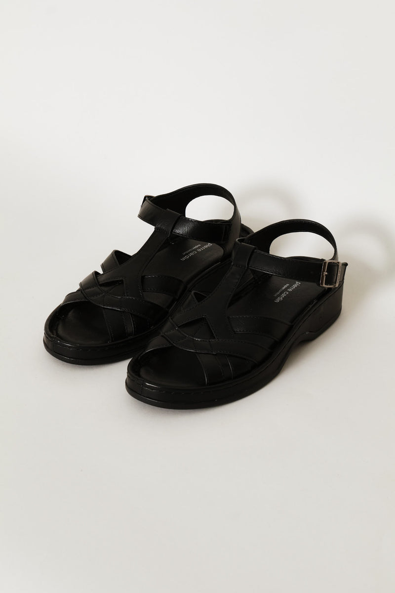 Caged Sandal - Black