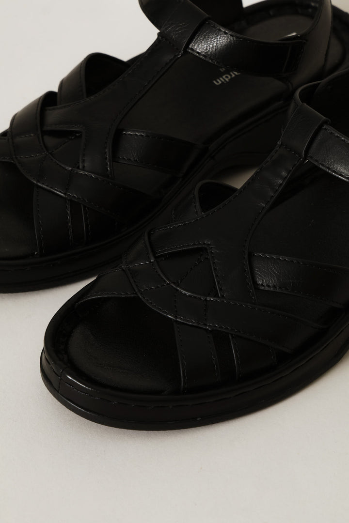 Caged Sandal - Black