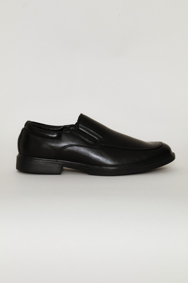 Comfit Square Toe Slip On Formal Shoe  - Black