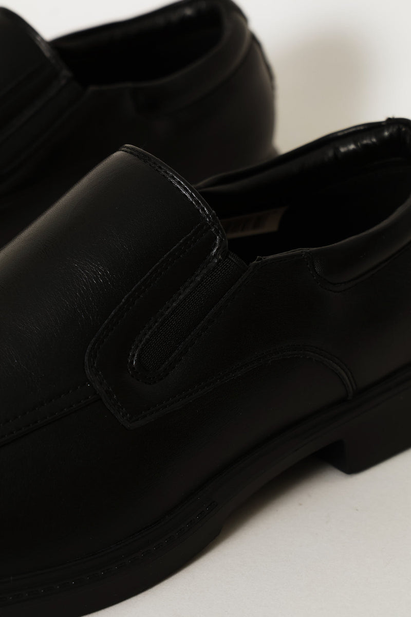 Comfit Square Toe Slip On Formal Shoe  - Black