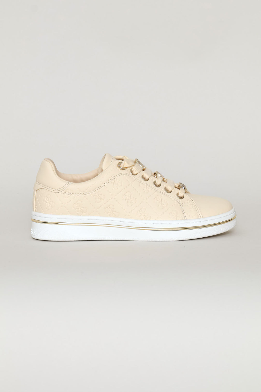 Embossed Sneaker - Cream