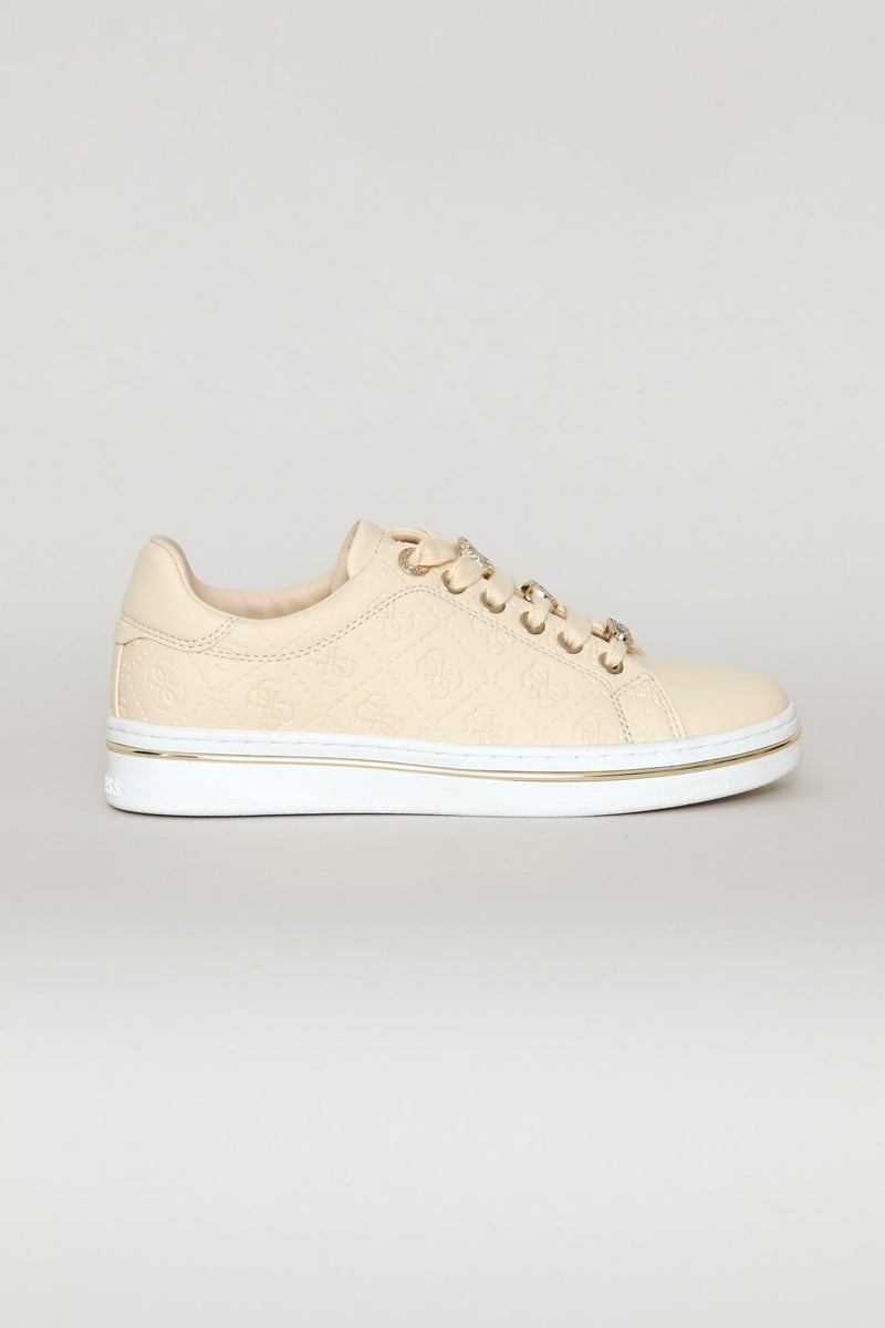 Embossed Sneaker - Cream