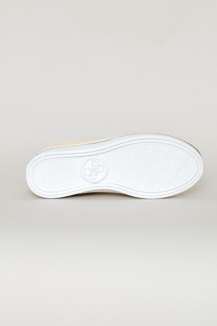 Embossed Sneaker - Cream