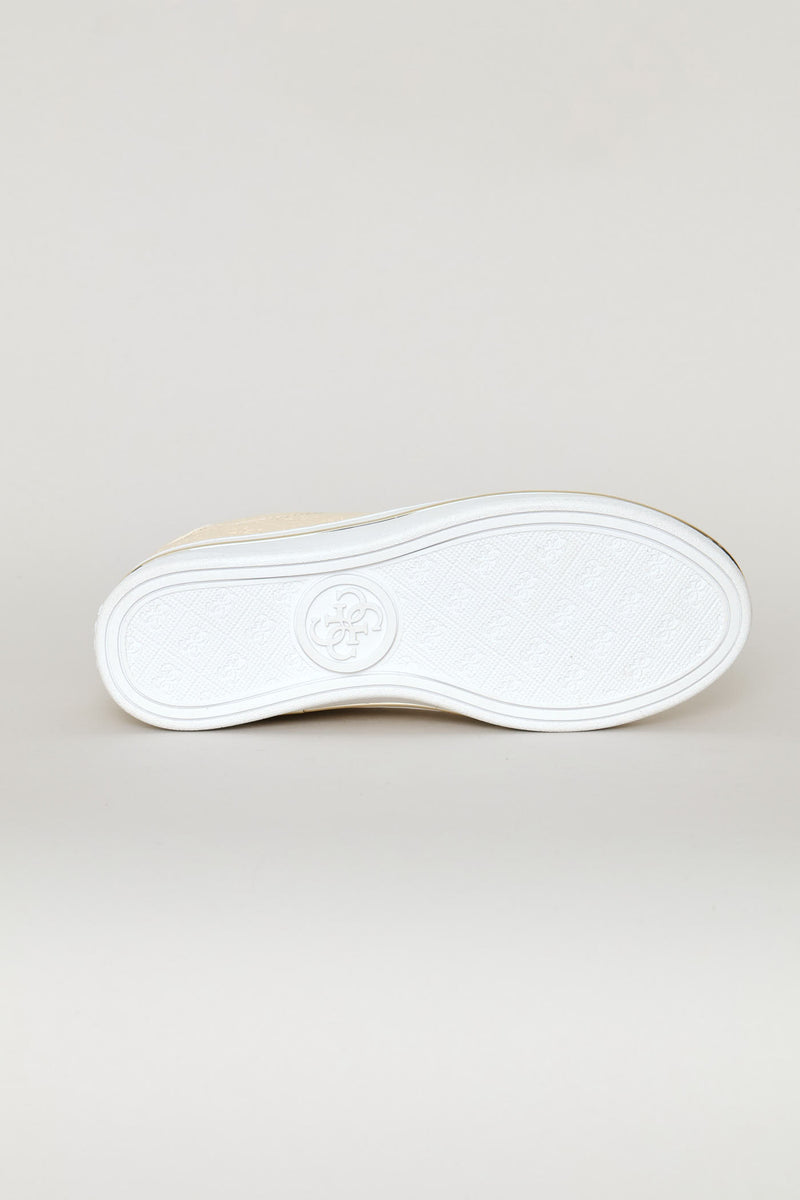 Embossed Sneaker - Cream