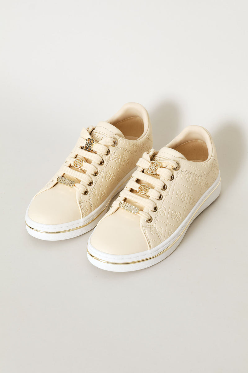 Embossed Sneaker - Cream