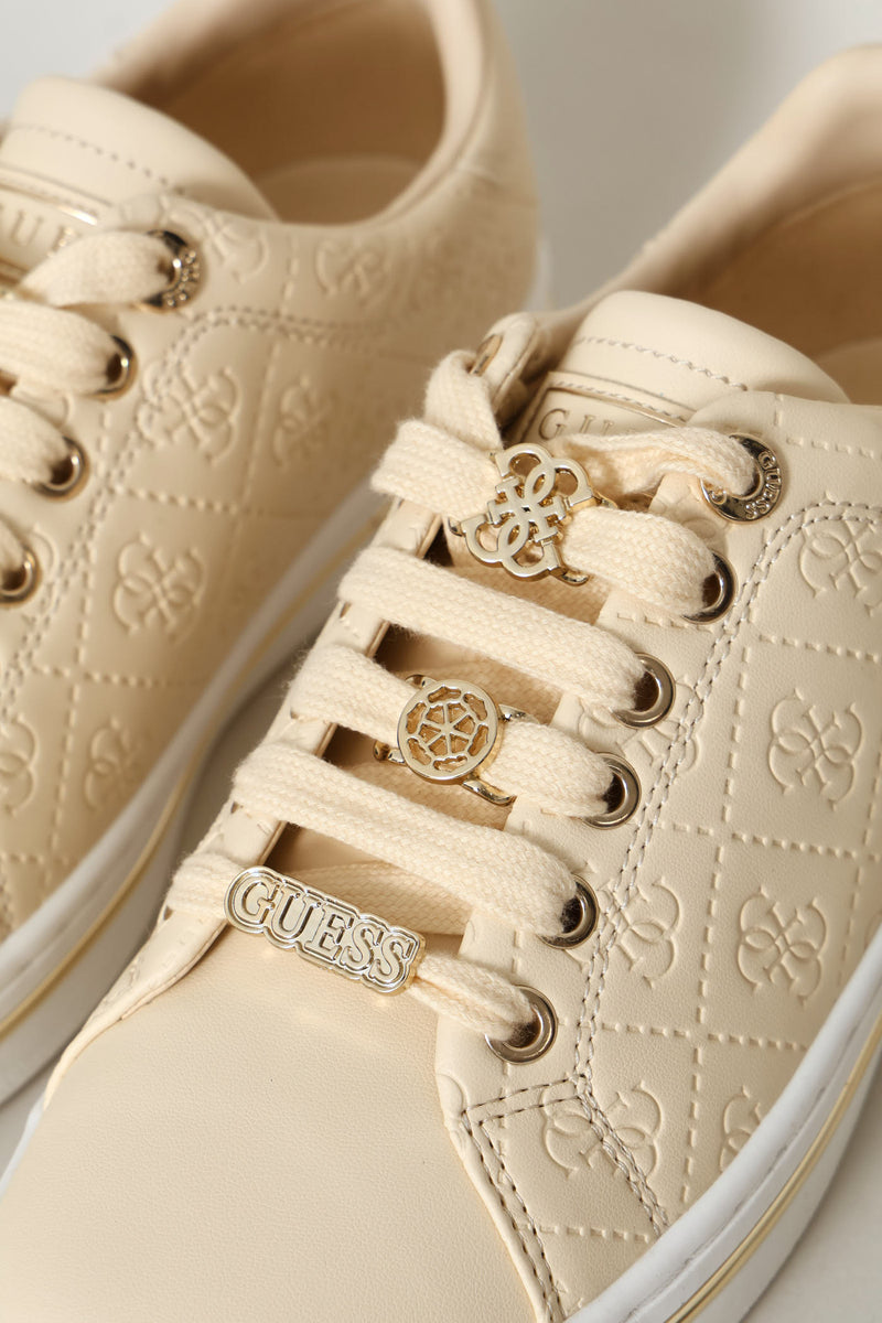 Embossed Sneaker - Cream