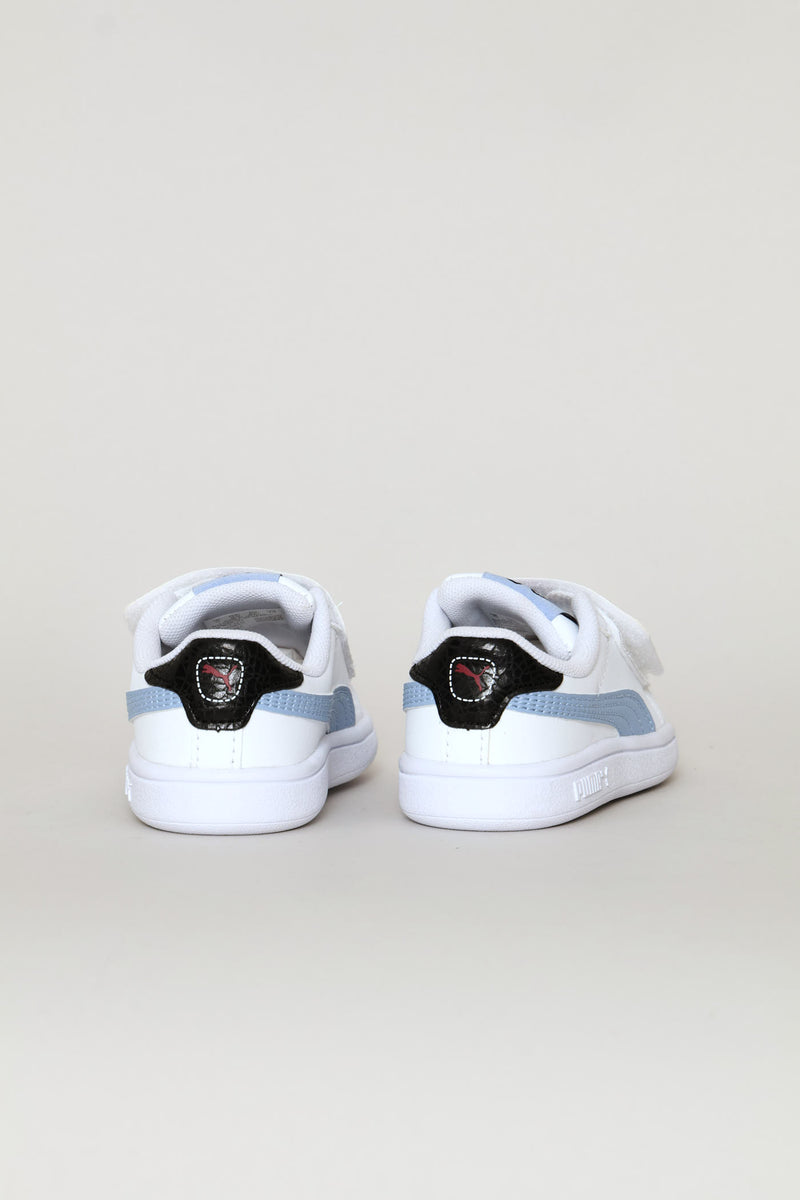 Pre-Boys Smash 3.0 Racing Crew V Sneaker - White/Blue