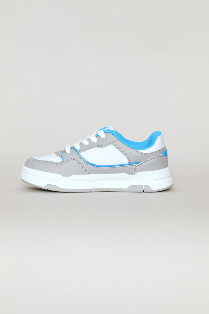Boys Teramo Sneaker - White/Grey