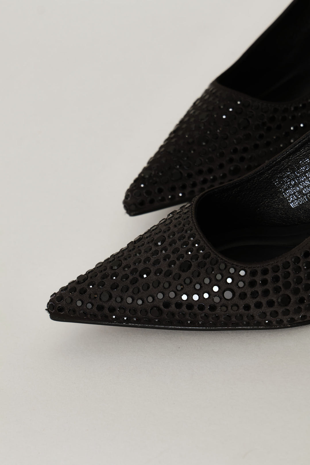 Beaded Slingback Heel - Black